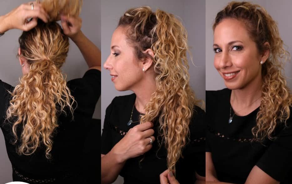 A double ponytail works for all hair types and you just need a few minutes to look effortlessly chic. Here's the easiest tutorial to achieve this look.