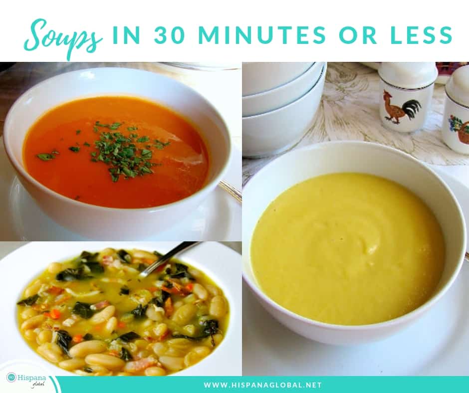 Quick and easy soup recipes you can make in 30 minutes of less