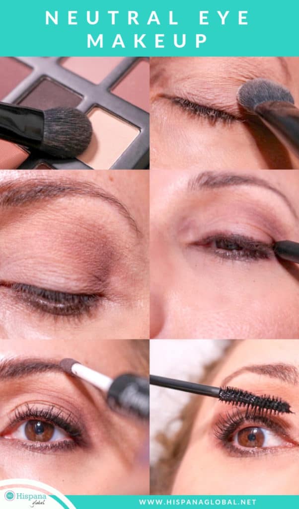 neutral eye makeup tutorial perfect for Valentine's Day makeup look