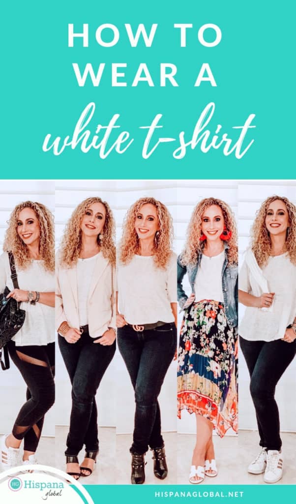 Need new ways to style your favorite white t-shirt? See how to wear a white t-shirt different ways from morning to night and everything in between. Get endless outfit ideas!