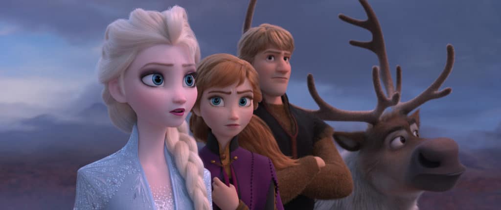 Elsa, Anna, Kristoff, and Sven in Frozen 2 trailer image