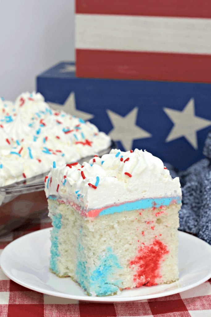 How to make the most perfect red, white and blue poke cake for the 4th of July