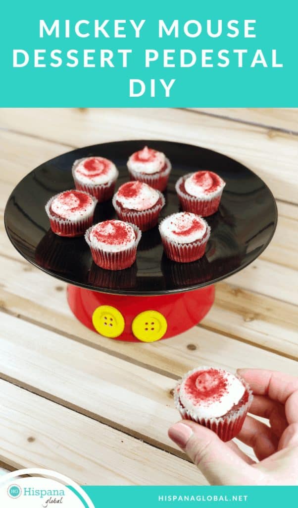 Mickey Mouse inspired DIY dessert pedestal