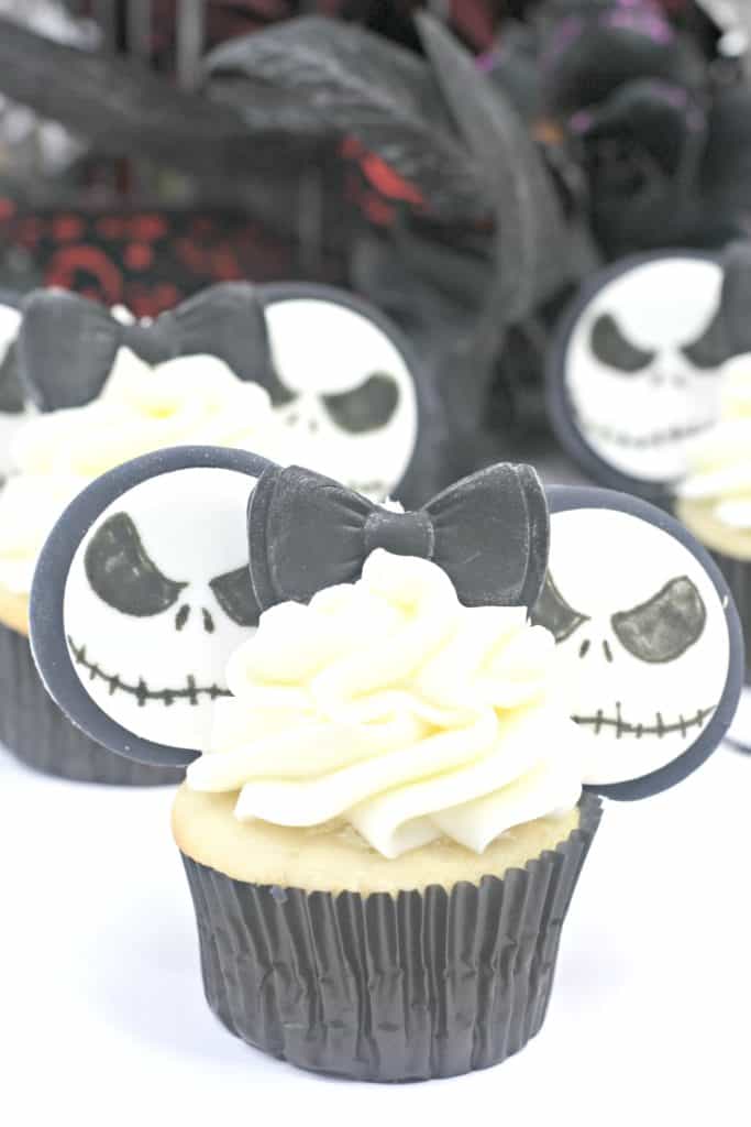 If you're a big The Nightmare Before Christmas fan, you'll love these Jack Skellington cupcakes