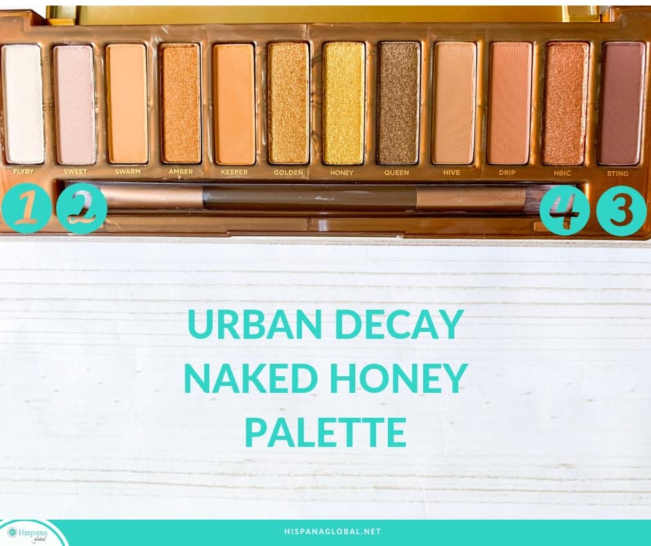 Learn how to use the Urban Decay Naked Honey palette with this easy eye makeup tutorial. Here are step by step instructions for a gorgeous and natural look.