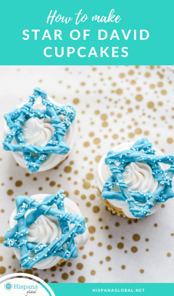 How to make Star of David cupcakes