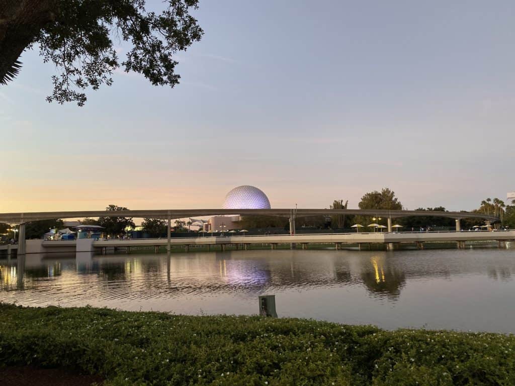 Spaceship earth at Epcot