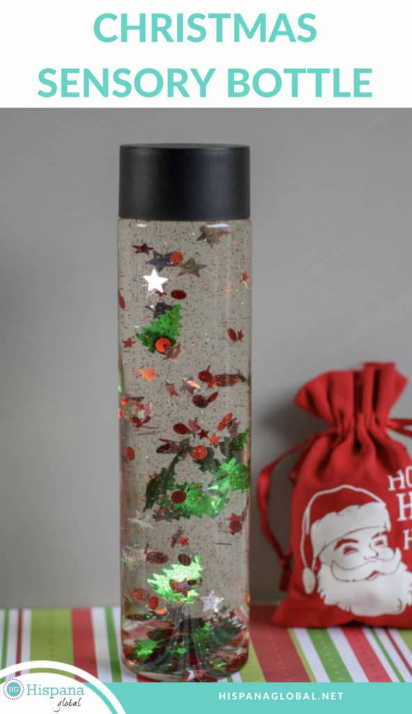 This cool craft for kids is also extremely relaxing. Here's how to make a Christmas sensory bottle, step by step.