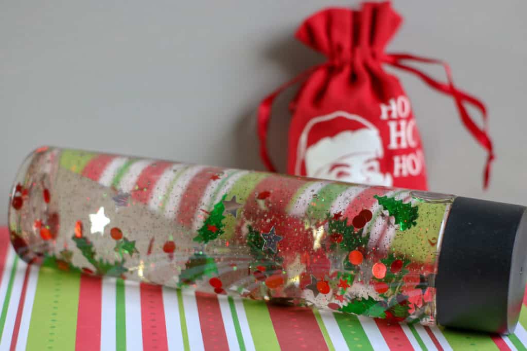 This Christmas sensory bottle is very simple and easy to make so children can have fun for hours.