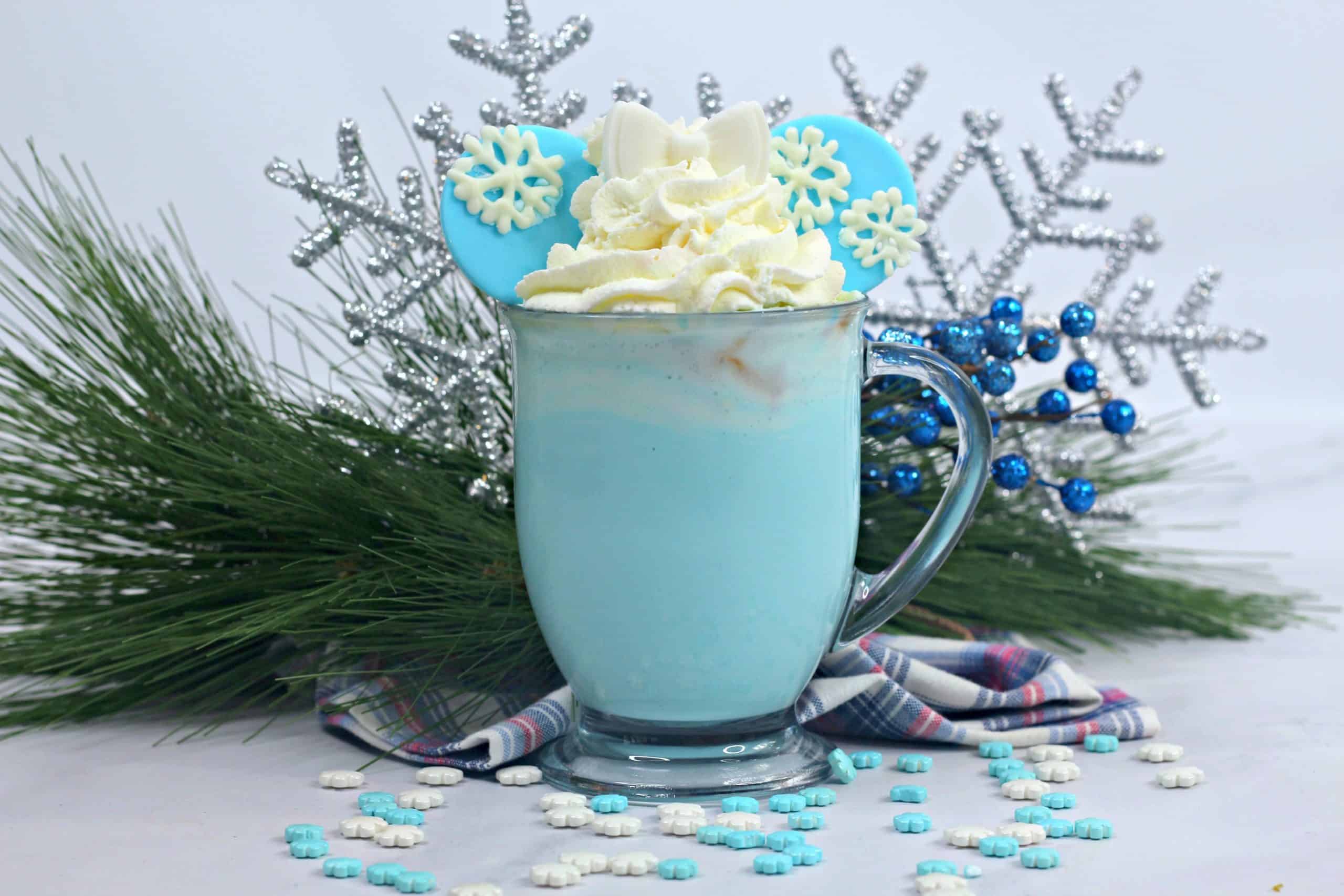 Beautiful Frozen Inspired Hot Chocolate