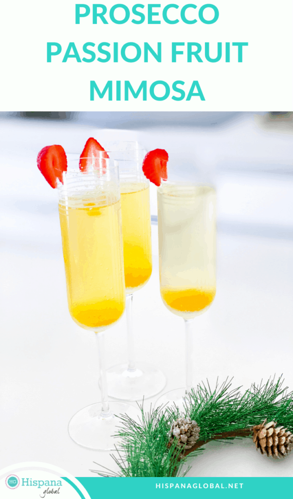 You won’t believe how easy it is to make this Prosecco Passion Fruit Mimosa. You can also make a non-alcoholic version with this recipe.