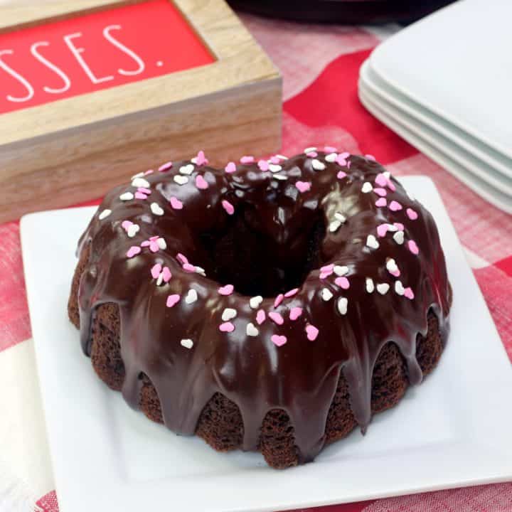 Easy Instant Pot Valentine's Day Bundt Cake - Love These Recipes