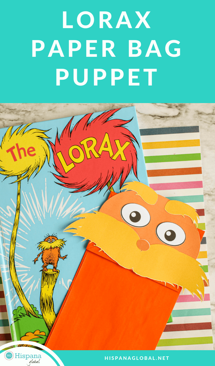 Craft for Dr. Seuss fans: Lorax paper bag puppet - Hispana Global