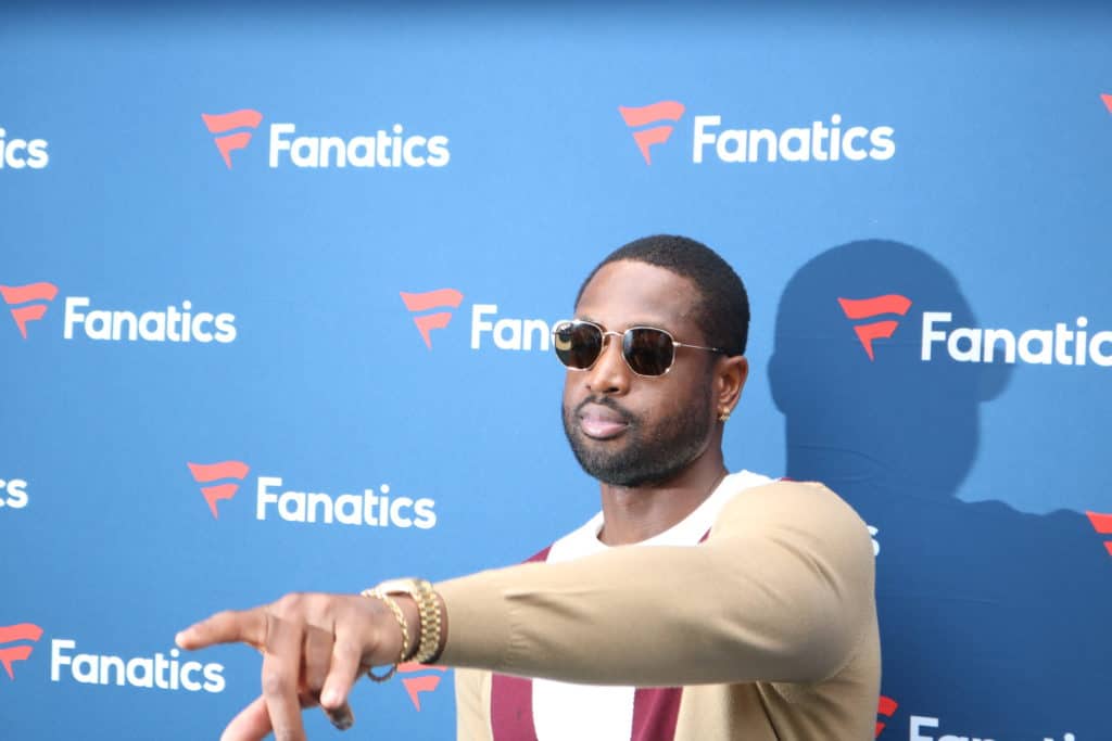 Dwyane Wade at the Fanatics Super Bowl party 2020