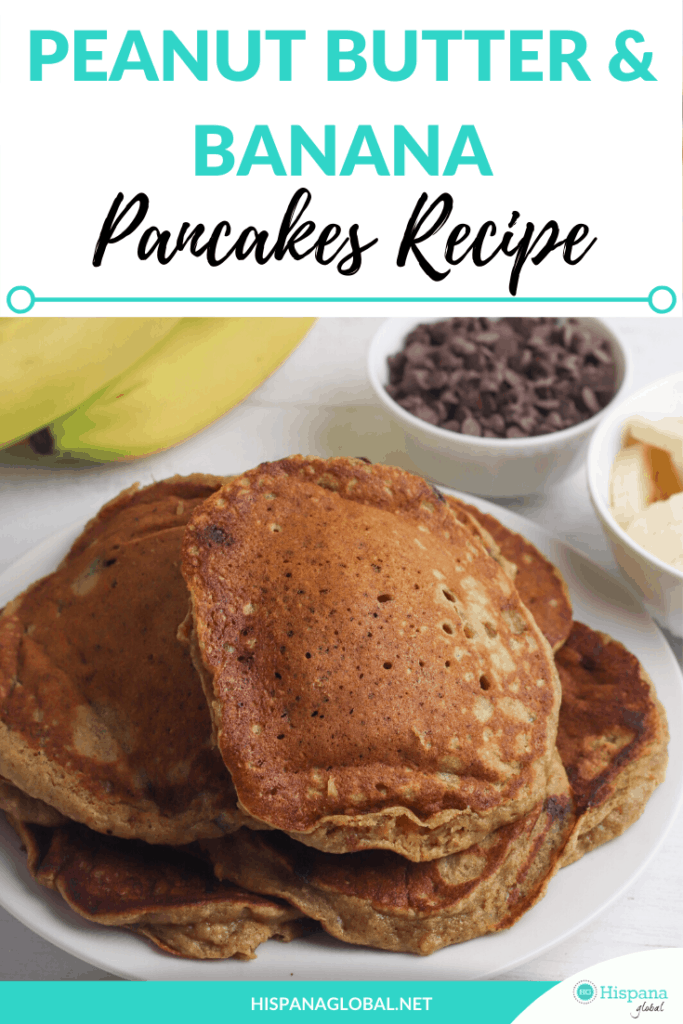 These peanut butter banana oat pancakes are so delicious and filling! Perfect for your next weekend brunch.