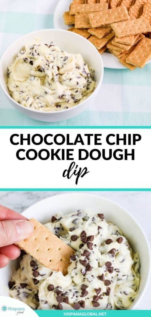 You won't believe how easy it is to make this edible chocolate chip cookie dough dip recipe in less than five minutes. Yum!