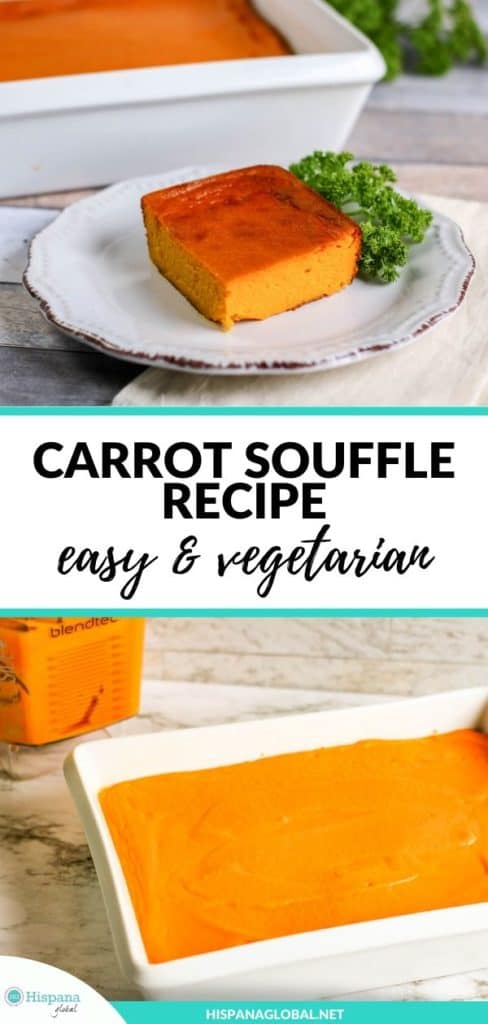 This easy carrot souffle is the perfect vegetarian side dish. Make it in just minutes if you have extra carrots on hand!