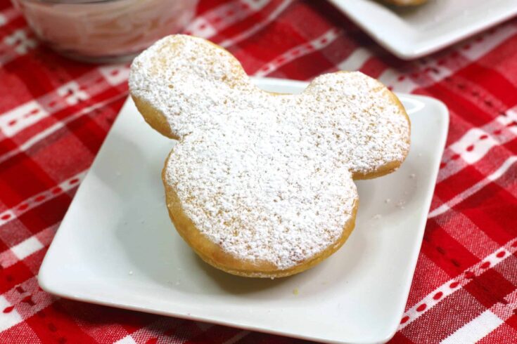 This delicious recipe shows you how to make homemade Mickey Mouse beignets. They are so good!