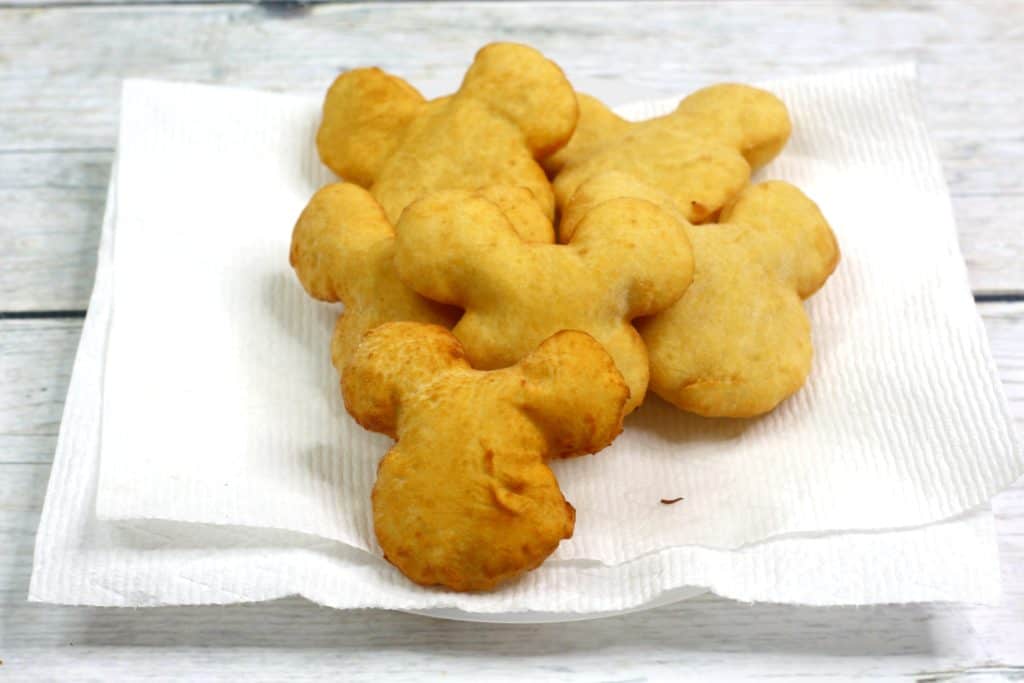 This delicious recipe shows you how to make homemade Mickey Mouse beignets. They are so good!