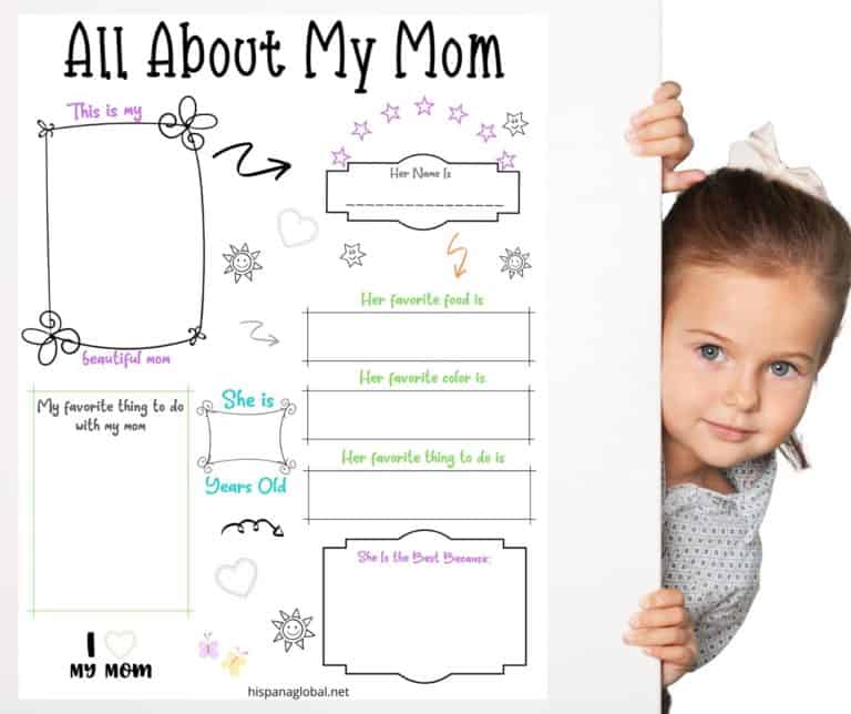 This free Mother's Day activity sheet is not only a cute printable, but it will also melt Mom's heart once kids fill it out.