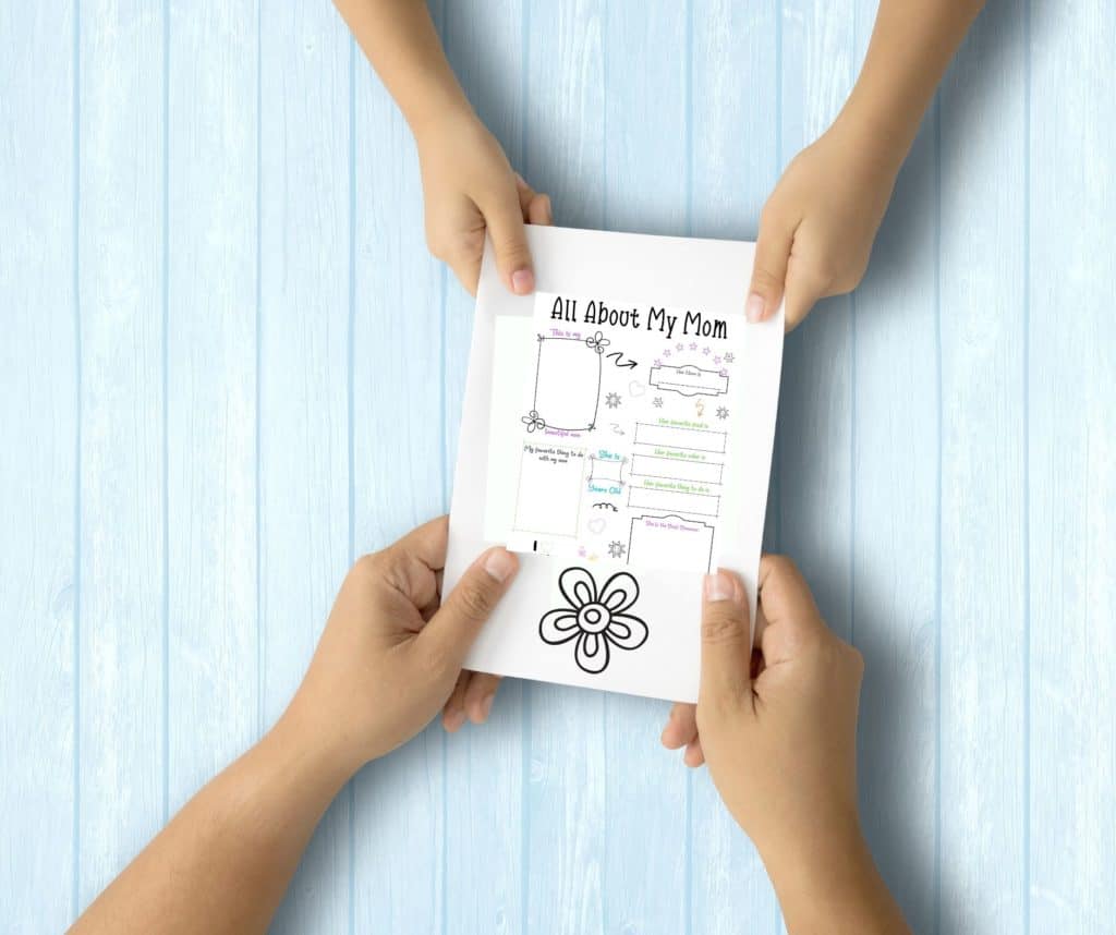 This free Mother's Day activity sheet is not only a cute printable, but it will also melt Mom's heart once kids fill it out.