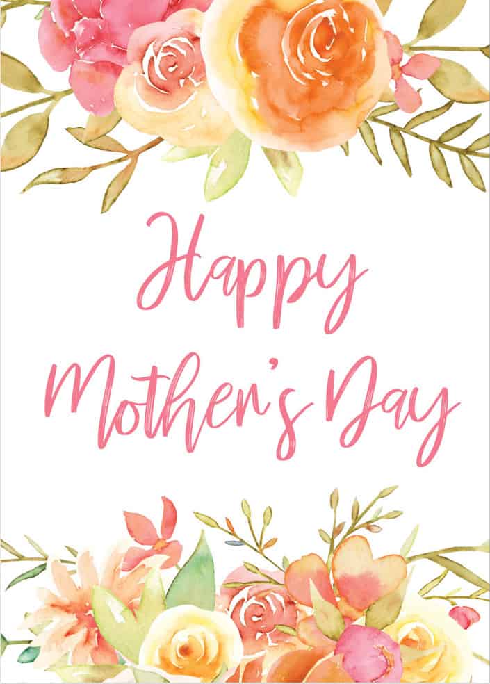 Beautiful printable Mother's Day cards - Hispana Global