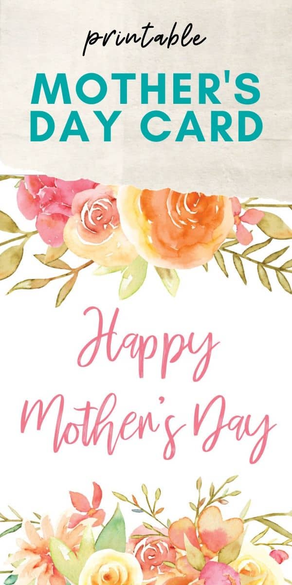 Need a last-minute card for Mom? Here are two beautiful (and free!) printable Mother's Day cards.