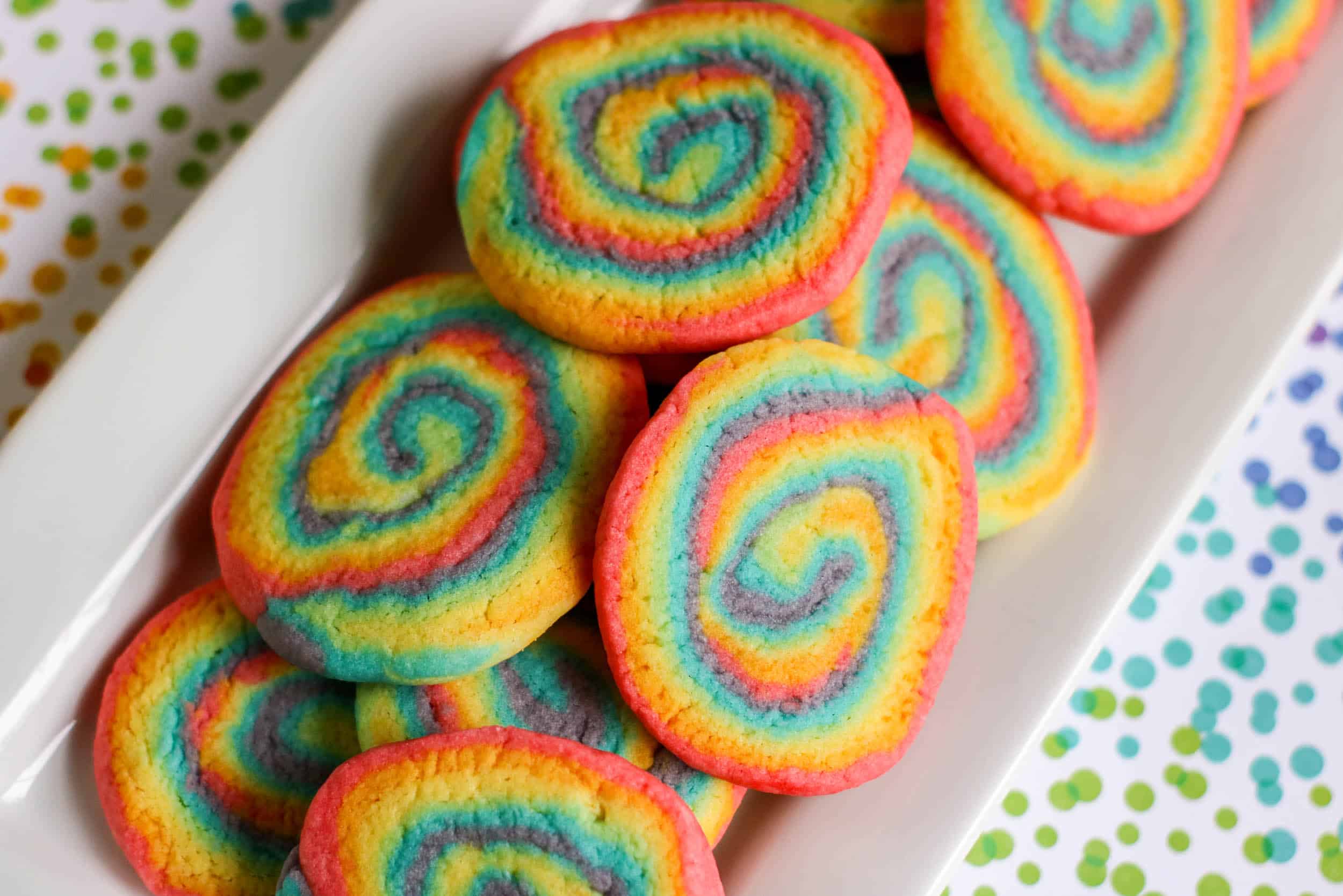 Delicious Rainbow Sugar Cookies