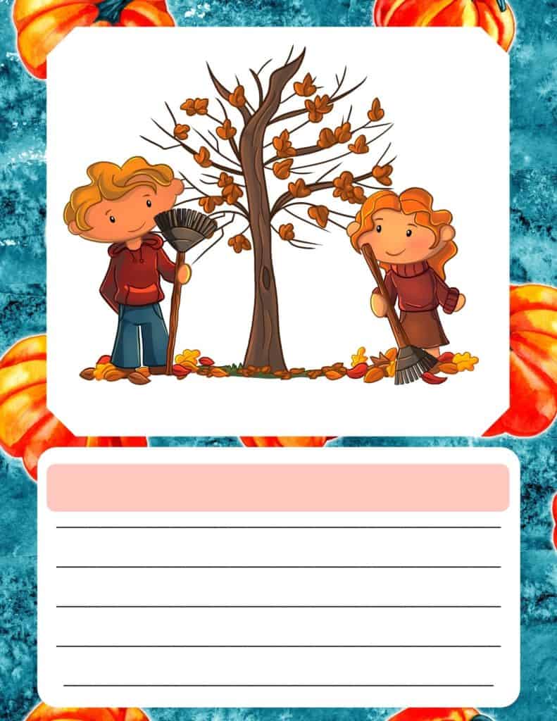 Fall writing prompts for children