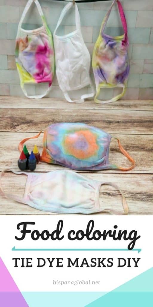 How to make tie dye masks using food coloring