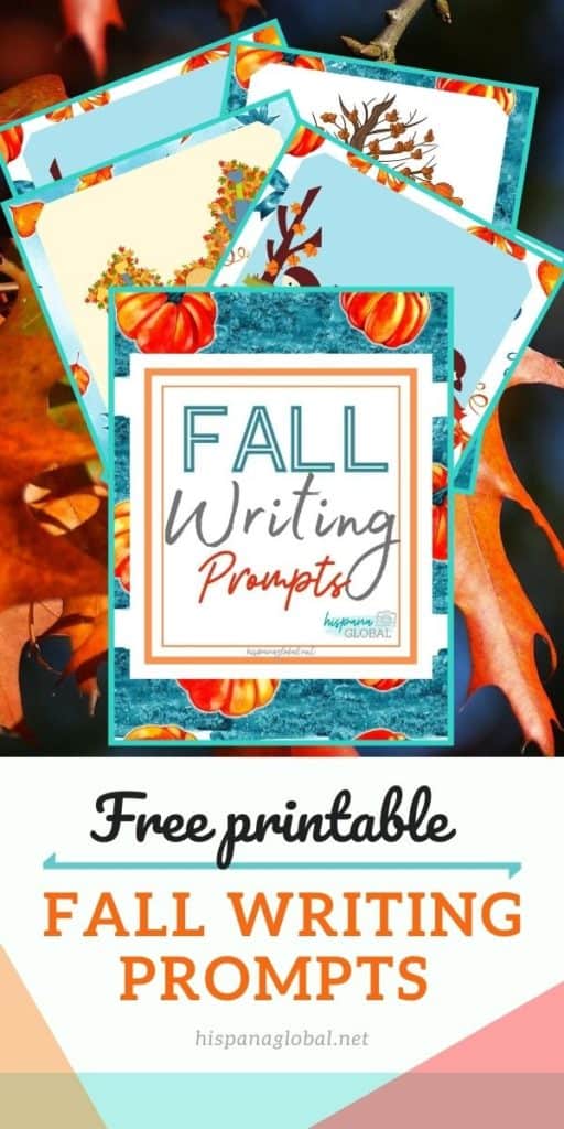 Free printable fall writing prompts. They're so fun!