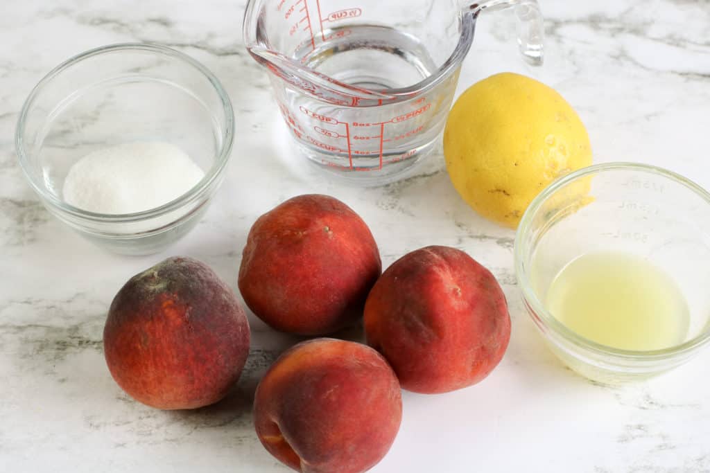 Peach sorbet ingredients