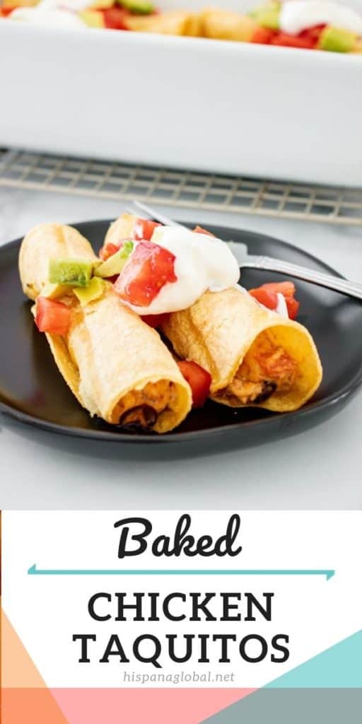 These delicious baked chicken taquitos are easy to make and are a great freezer meal option. 