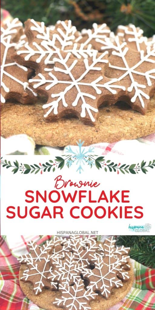 These incredibly irresistible brownie snowflake sugar cookies only take ten minutes of prep time and under ten minutes to bake.