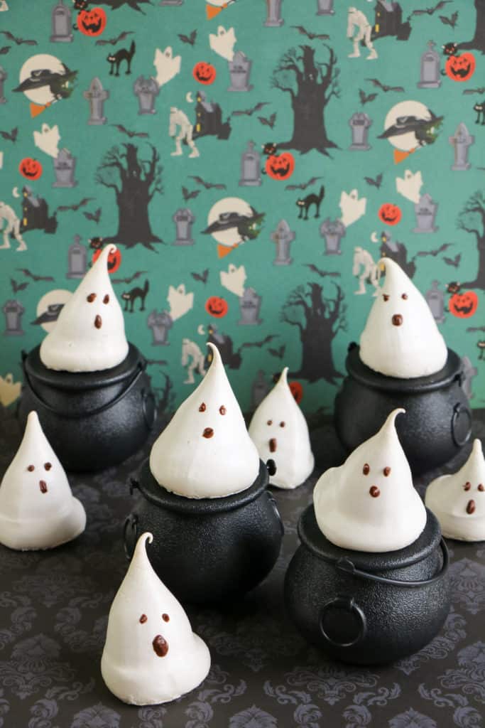 These spooky ghost meringues are perfect for your Halloween table. Not only are they super easy to make, but they’re also gluten free. 