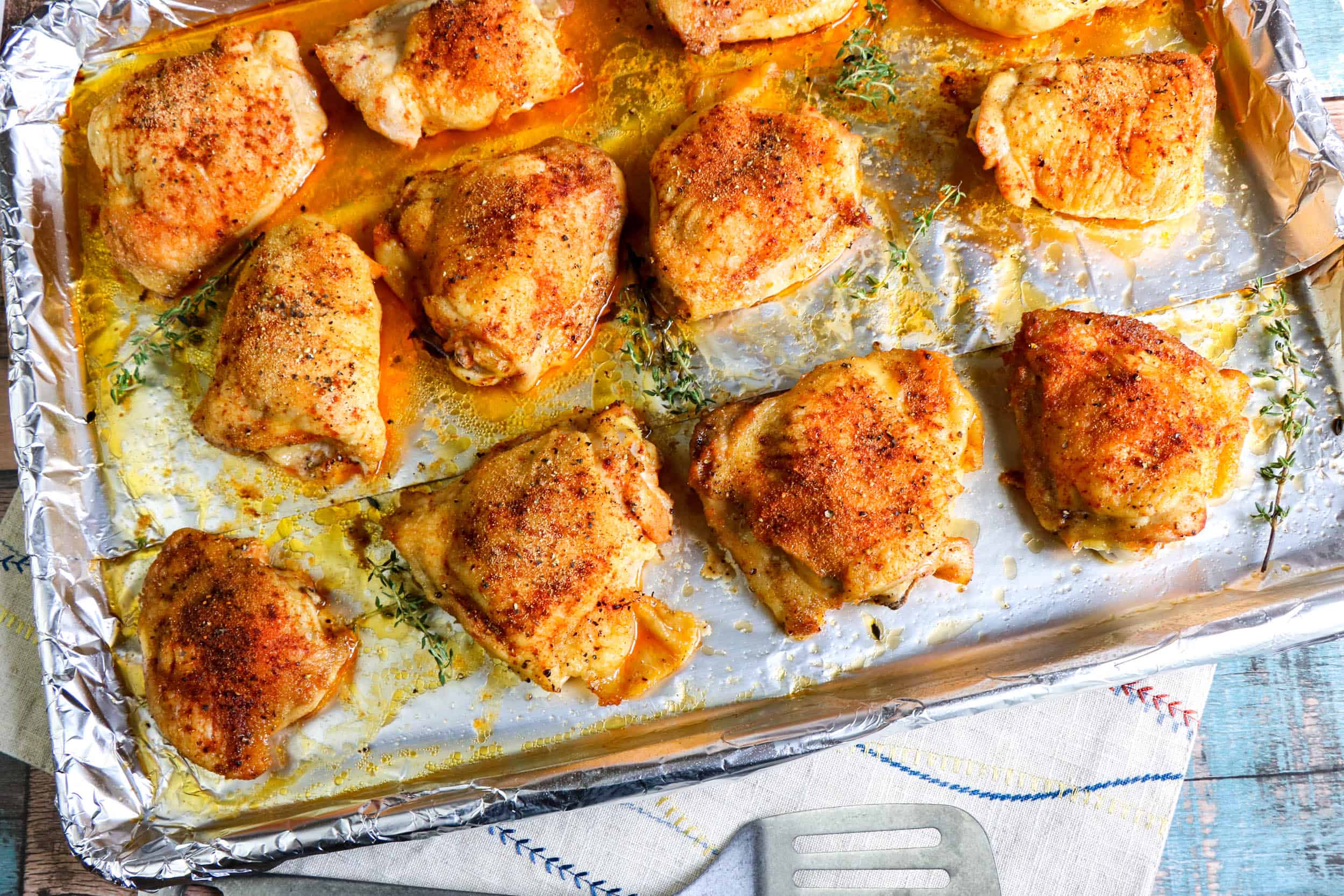 Yummy and Easy Baked Chicken Thighs