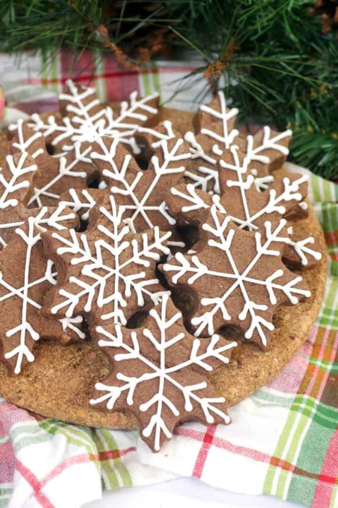 These incredibly irresistible brownie snowflake sugar cookies only take ten minutes of prep time and under ten minutes to bake.