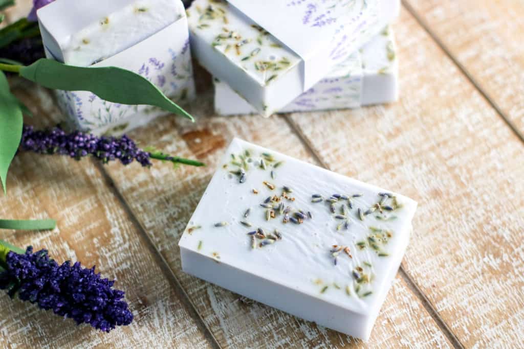 Lavender soap is so fragrant and soothing! Learn how to make it at home. It's such a wonderful homemade gift.