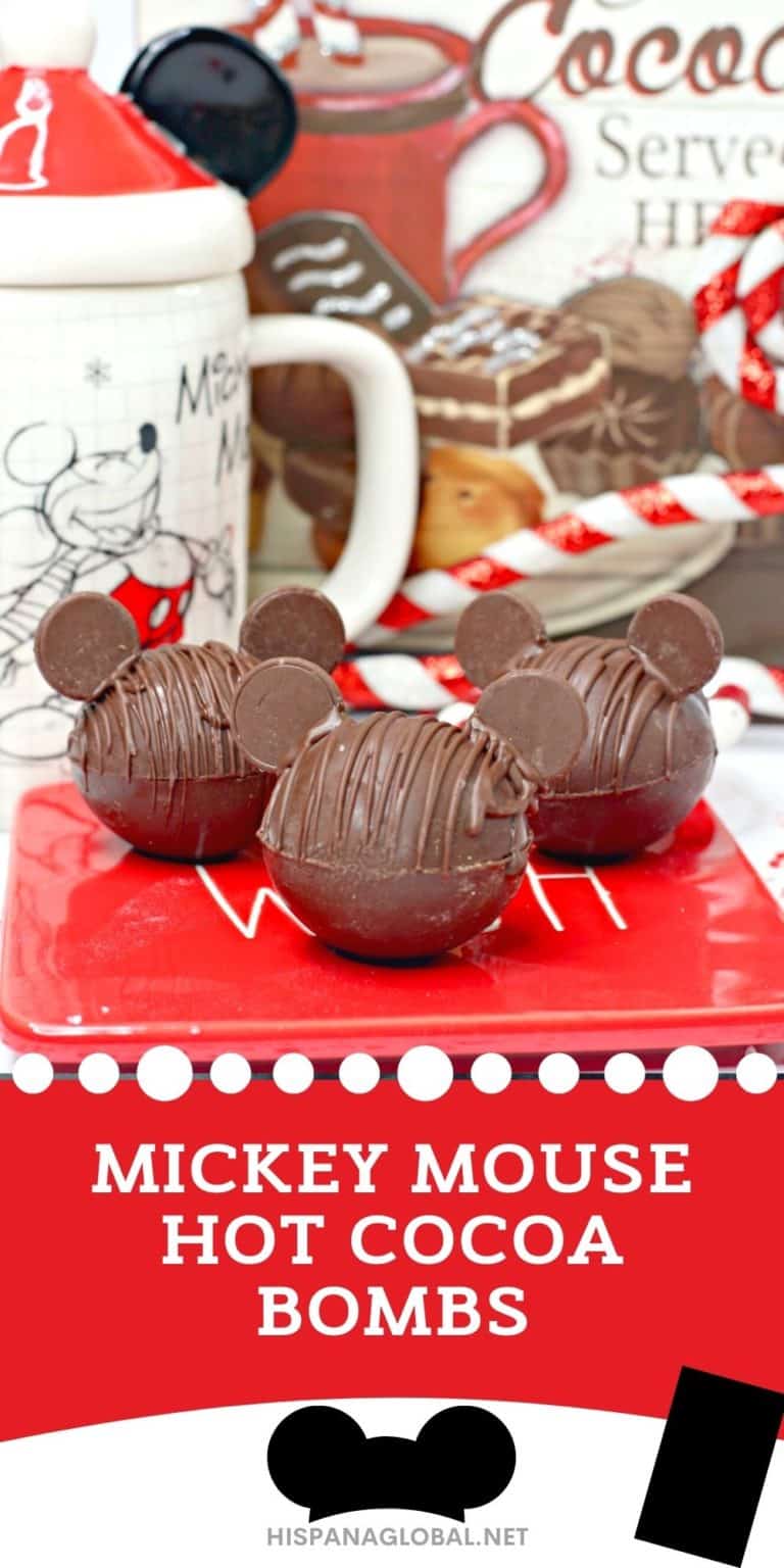 Homemade Mickey Mouse hot cocoa bombs - Hispana Global