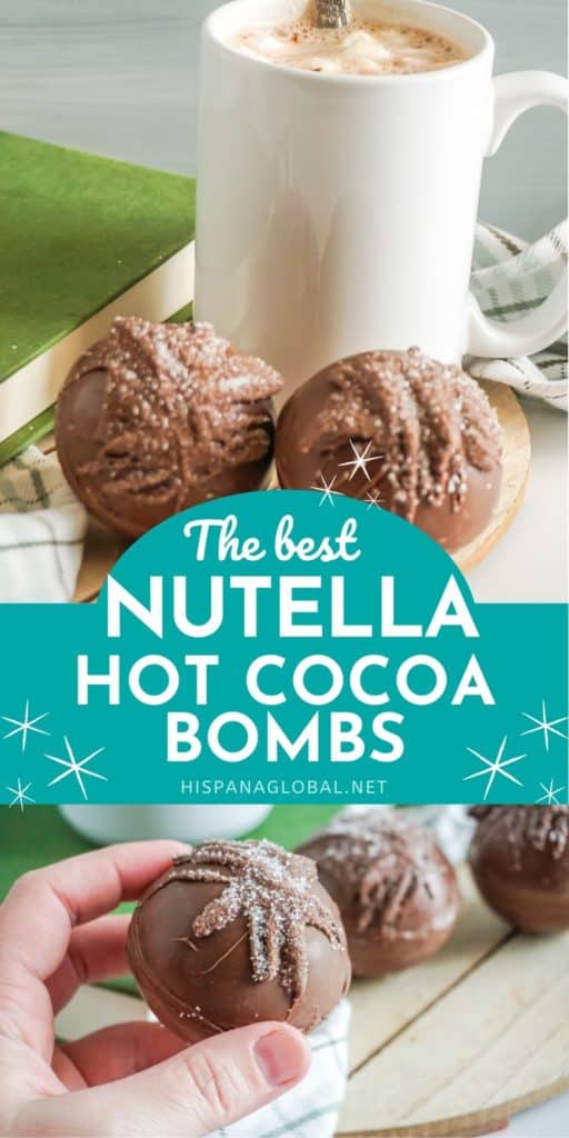 Looking for the most decadent hot chocolate bombs? These Nutella hot cocoa bombs are simply THE Best. Watch the video to learn the process step by step.