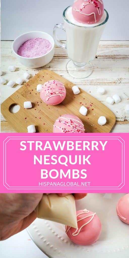 Learn how to make strawberry Nesquik bombs and surprise your family with these delicious "hot cocoa" bombs that taste like strawberries and cream.