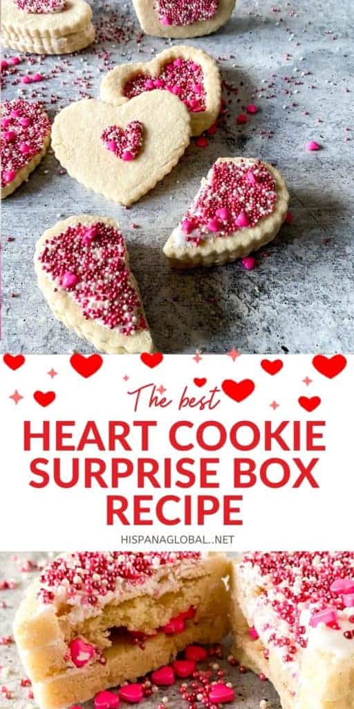 These might be the most amazing Valentine's Day sugar cookies ever. Follow the steps so you can bake your own edible sugar cookie box and fill it with sprinkles. Yum!