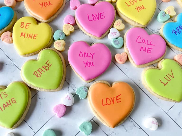 How To Make Conversation Heart Cookies
