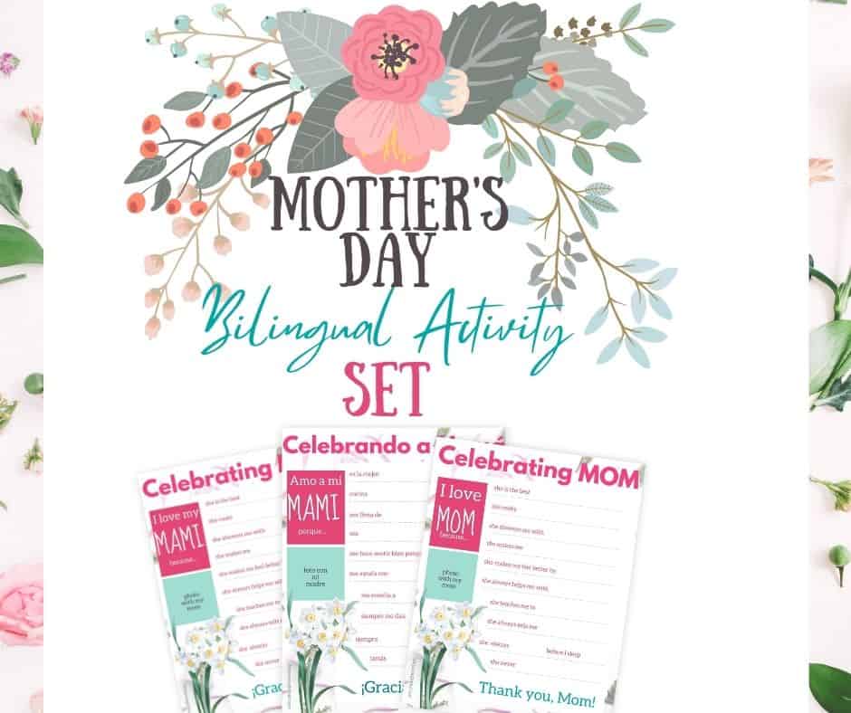 Free Printable: Mother’s Day Bilingual Activity