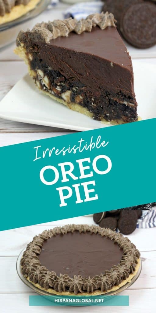 This irresistible Oreo cookie pie is so creamy that it honestly is the best dessert for those craving crunchy chocolate flavors.