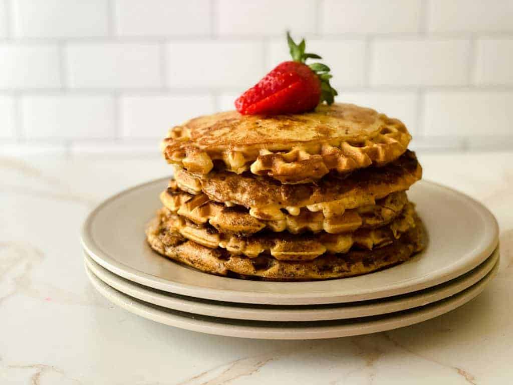 Pawaffles is a viral TikTok recipe that is perfect for brunch. French toast, pancakes, and waffles join forces for the ultimate French toast waffles recipe.