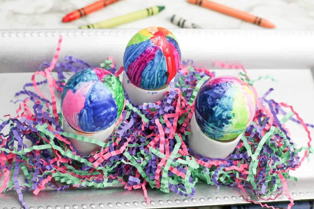 Crayon Melt Easter Eggs, Kids' Crafts