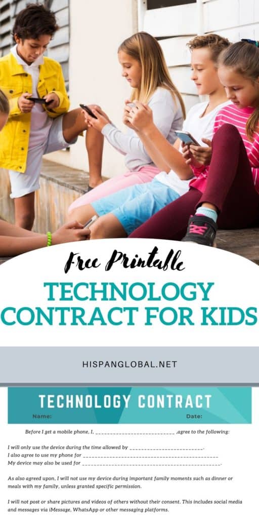 Will you be giving a mobile phone to your child soon? Learn how to create a technology contract for kids or print out this free one.
