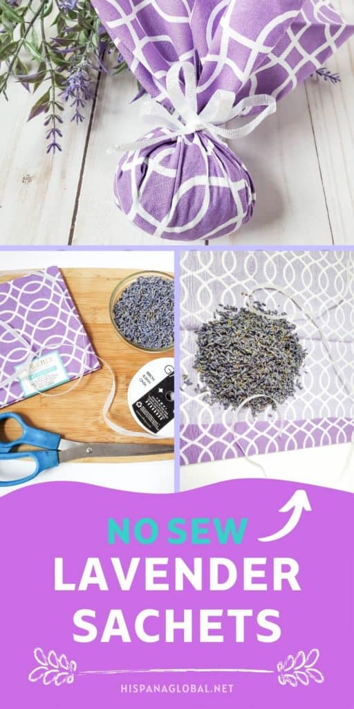 Here's how to make lavender sachets without sewing. It's a great activity or DIY project to do with children. The sachets smell amazing!