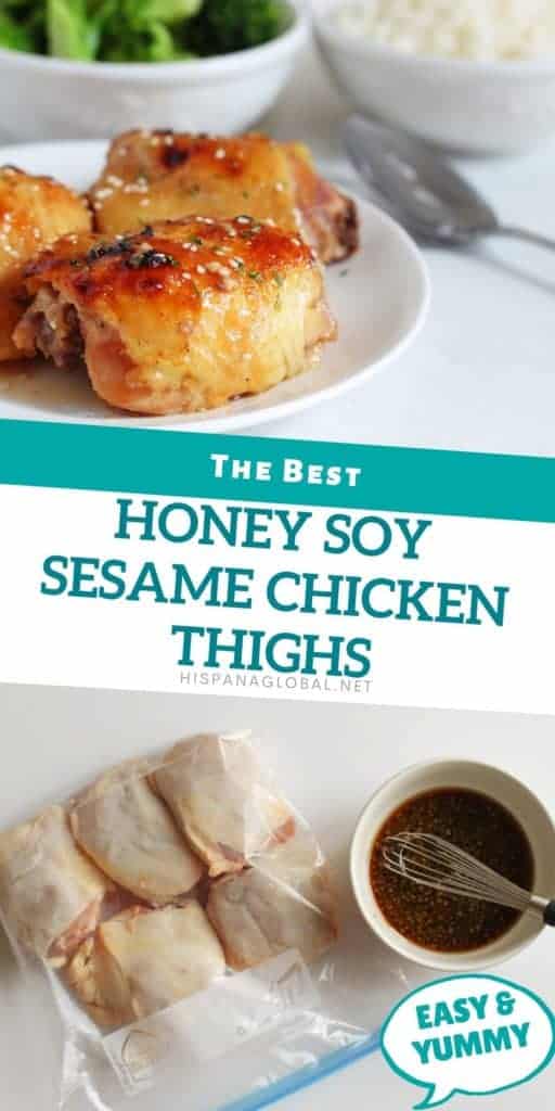 This super easy 30-minute honey sesame chicken thighs recipe is sweet and savory with just the right amount of crunch from the sesame seeds. 
